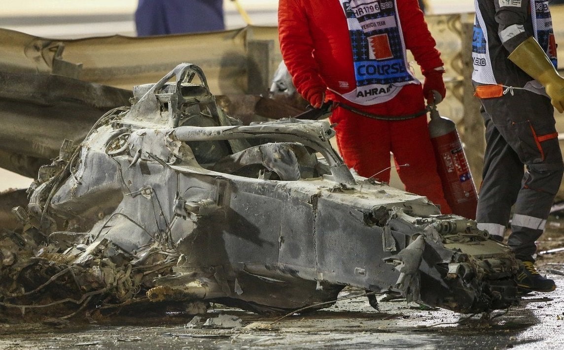 令人触目惊心的F1巴林站严重事故